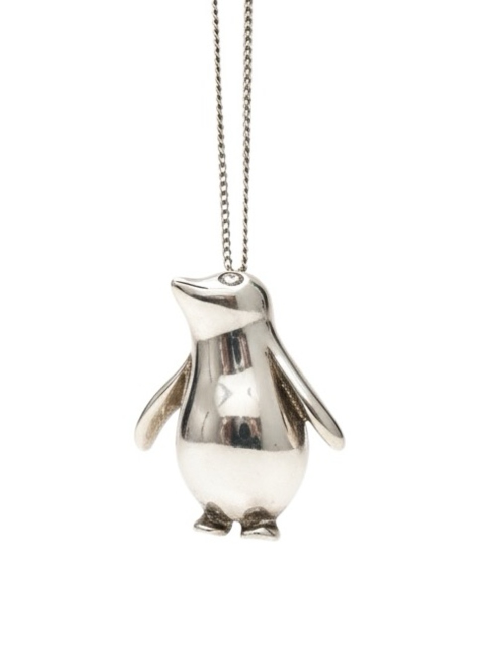 Tiffany & Co. Vintage Rare Penguin Pendant Necklace – Sterling Silver 925